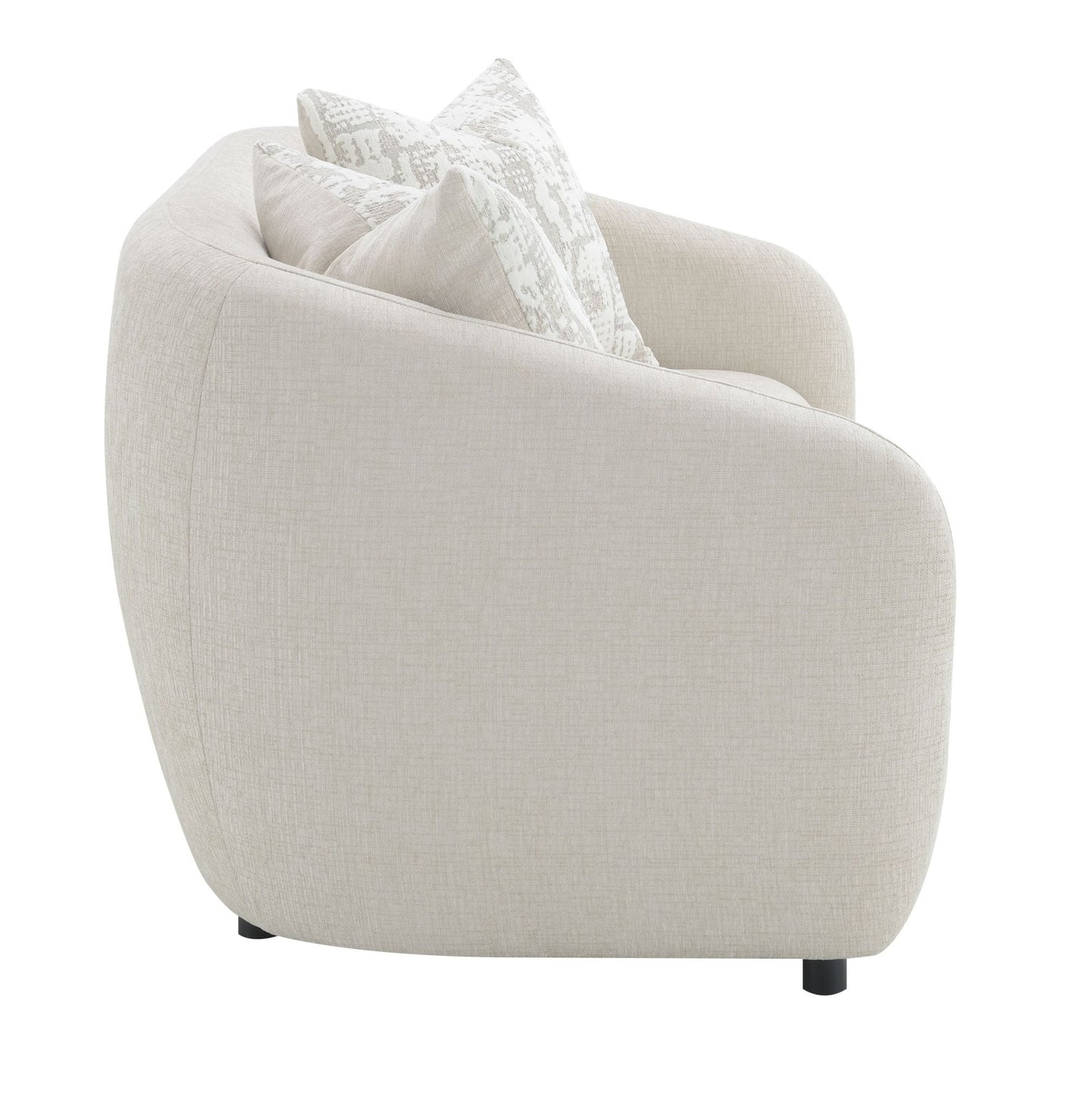 Etienne Beige Linen Loveseat w/3 Pillows - 1st Choice Furniture Direct