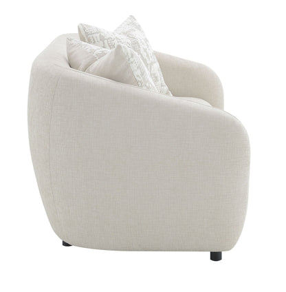 Etienne Beige Linen Loveseat w/3 Pillows - 1st Choice Furniture Direct
