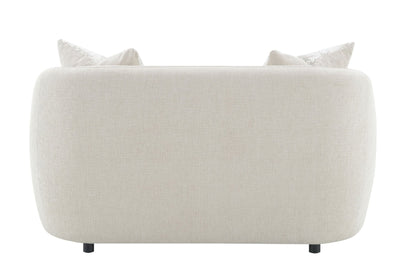 Etienne Beige Linen Loveseat w/3 Pillows - 1st Choice Furniture Direct