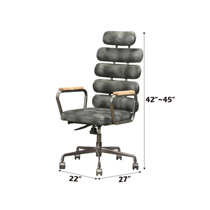 Executive High Back Top Grain Leather Office Chair - 1st Choice Furniture Direct