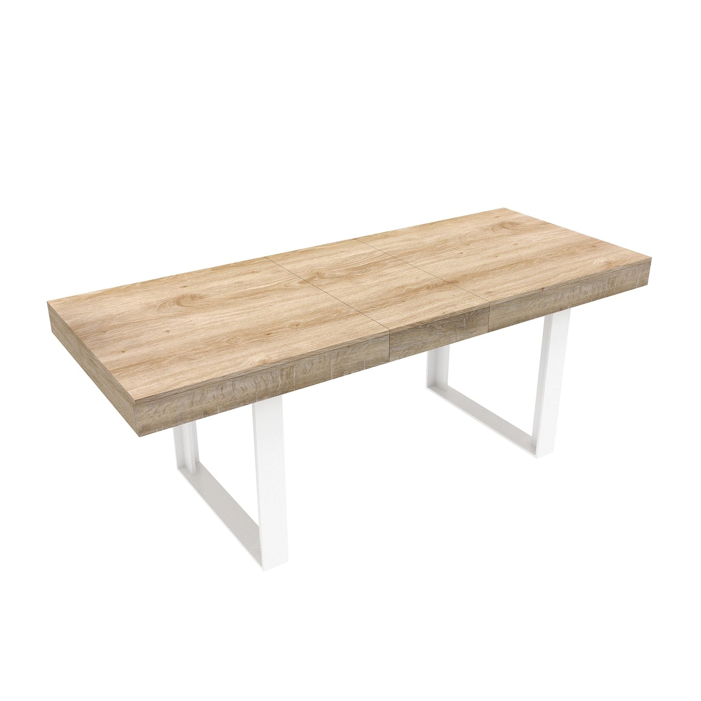 Extendable Dining Room Table for 6 8 10, Modern Farmhouse Wooden Kitchen Expanding Table, Long Large Expandable Dining Room Conference Table - 1st Choice Furniture Direct