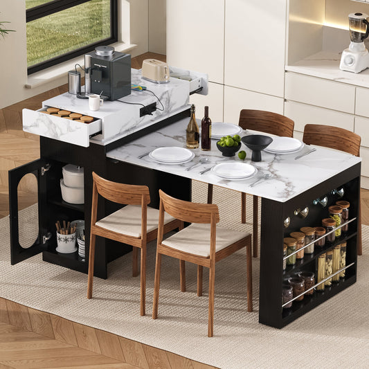 Extendable Dining Table with Storage and Power Outlet - 1st Choice Furniture Direct