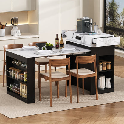 Extendable Dining Table with Storage and Power Outlet - 1st Choice Furniture Direct