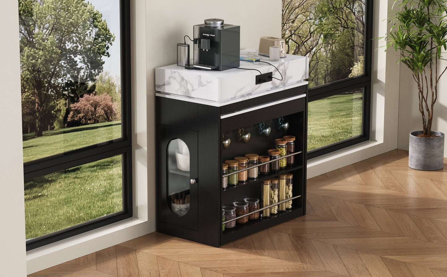 Extendable Dining Table with Storage and Power Outlet - 1st Choice Furniture Direct