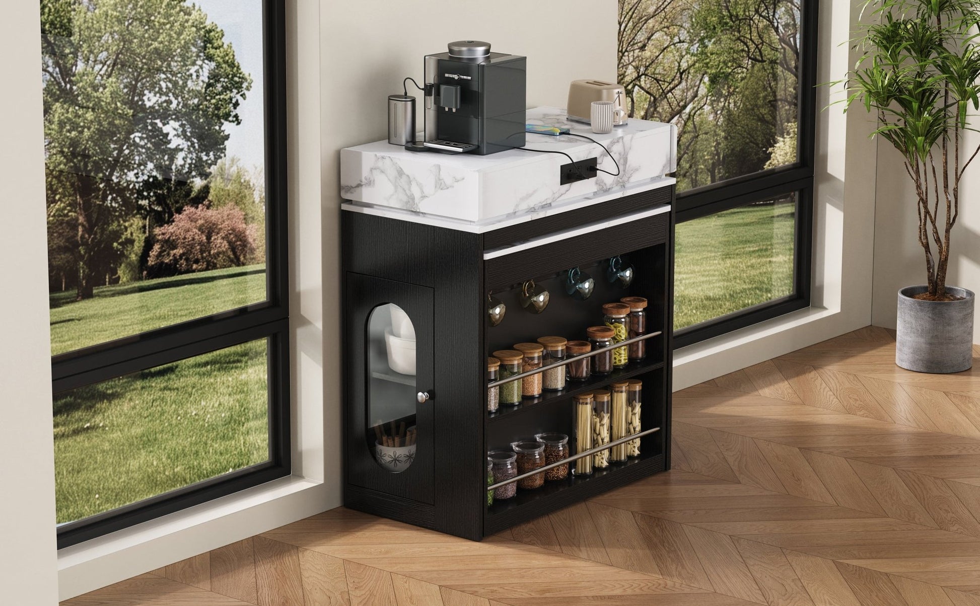 Extendable Dining Table with Storage and Power Outlet - 1st Choice Furniture Direct