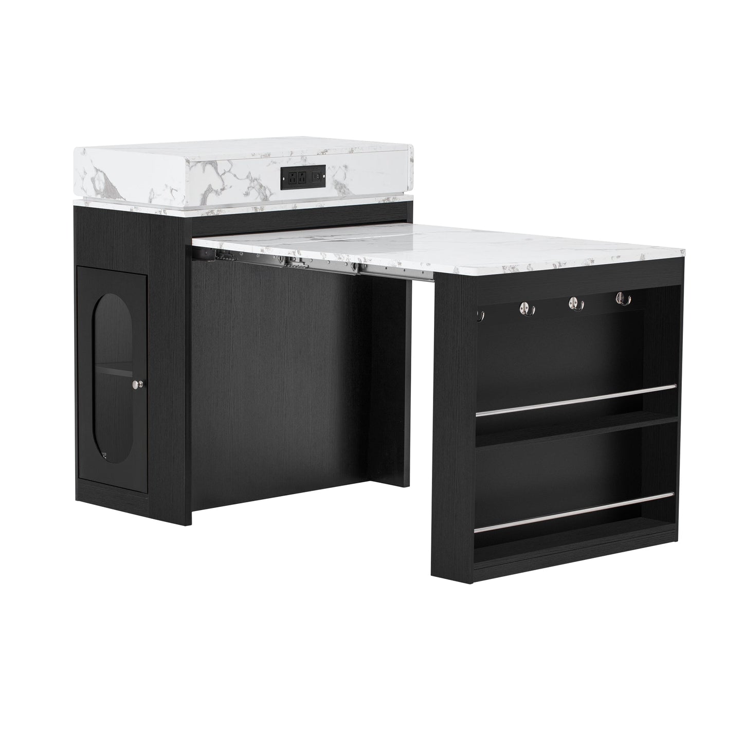 Extendable Dining Table with Storage and Power Outlet - 1st Choice Furniture Direct