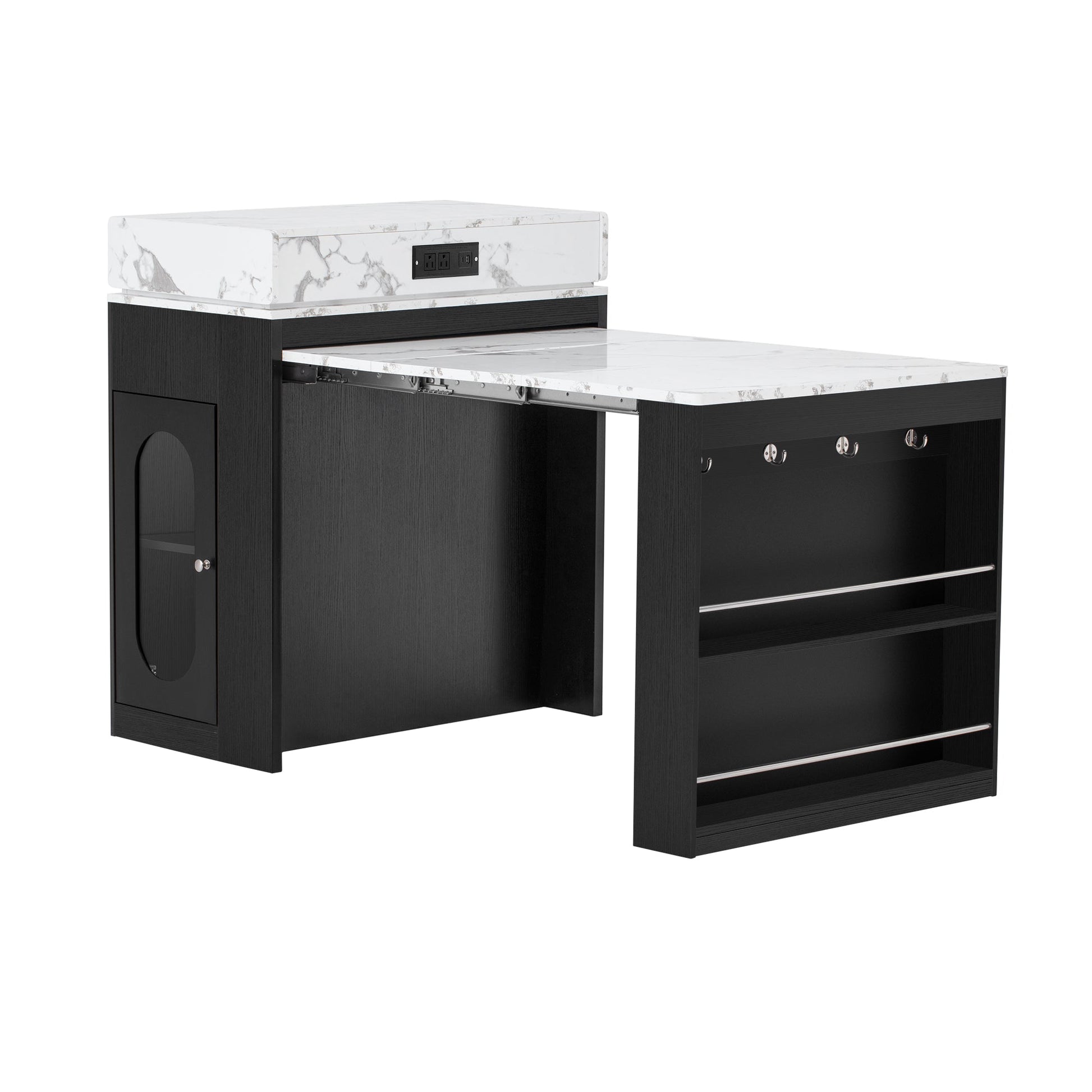 Extendable Dining Table with Storage and Power Outlet - 1st Choice Furniture Direct