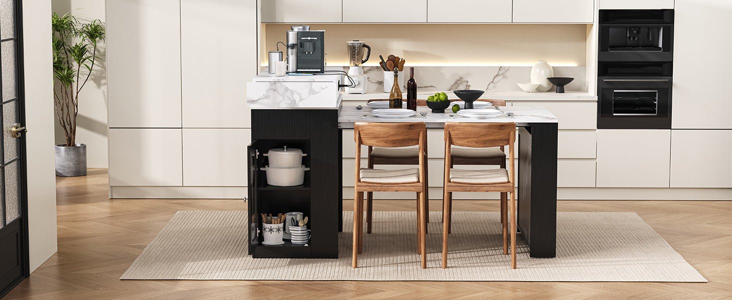 Extendable Dining Table with Storage and Power Outlet - 1st Choice Furniture Direct