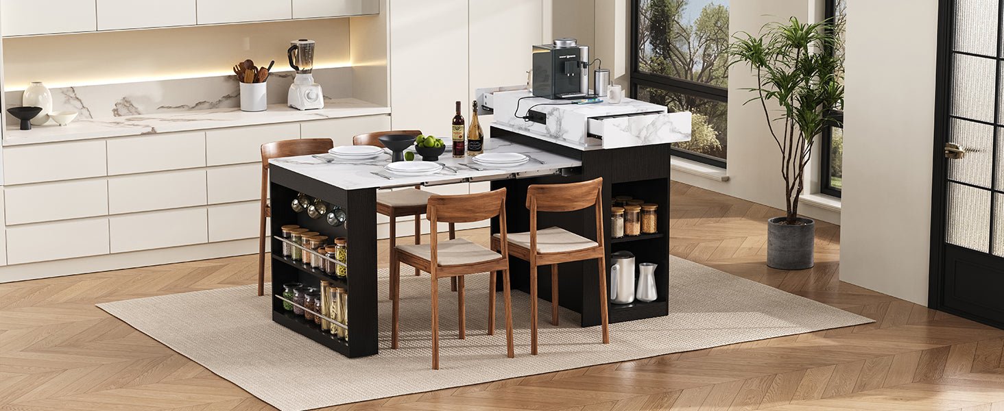 Extendable Dining Table with Storage and Power Outlet - 1st Choice Furniture Direct