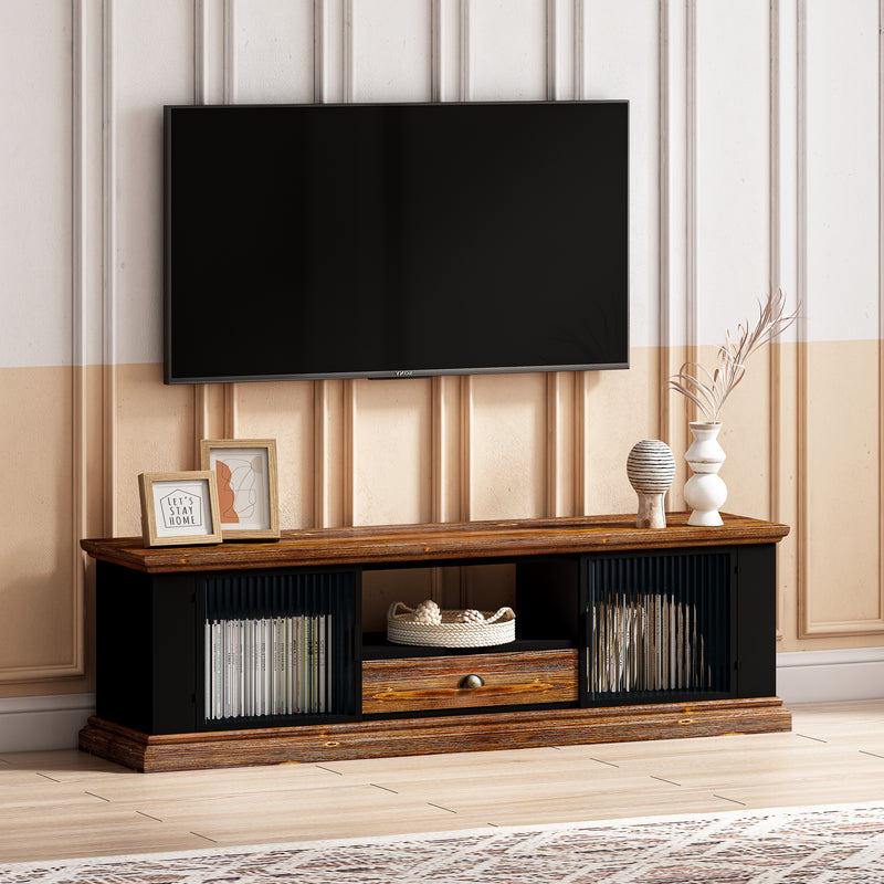 1st Choice Modern Living Room Design TV stand with 2 Storage Cabinets