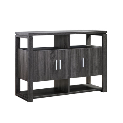 1st Choice Modern ID USA  212921 Buffet Cabinet with Storage in Distressed Grey