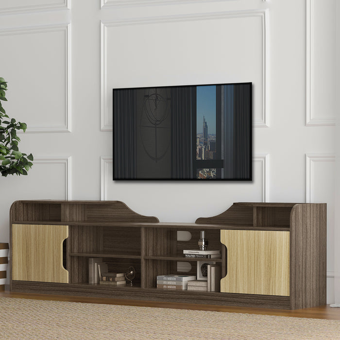 1st Choice Modern Living Room TV Stand Cabinet in Beige/Brown