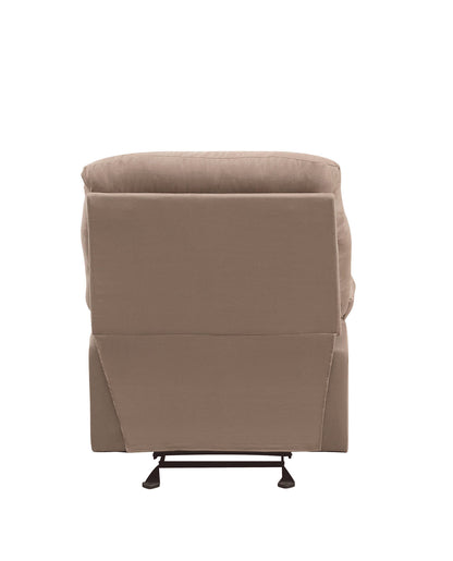 1st Choice Stylish Living Room Motion Recliner in Light Brown Microfiber