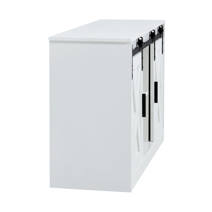 1st Choice Modern TV Storage Cabinet Entertainment Console in White