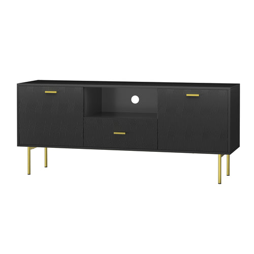 1st Choice Modern Valentino  TV Stand for TVs up to 65" in Black
