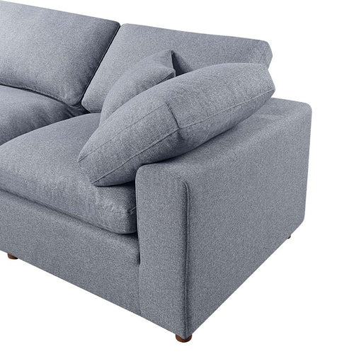 1st Choice Modern Modular Sectional Living Room Sofa Set in Grey