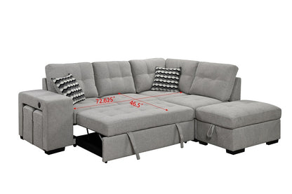 1st Choice Sectional Pull Out Sofa Bed 101" Reversible L-Shaped Corner