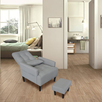 1st Choice Modern Living Room Leisure Fabric Adjustable Sofa Chair