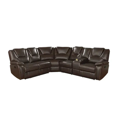 1st Choice Modern Hong Kong Power Reclining Sectional in Brown