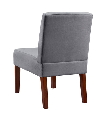 Fabric Accent Chair Set of 2 with Round Wood Table, Decorative Slipper Chair Vanity Chair for Bedroom Home Office, Corner Side Chair [Video] - 1st Choice Furniture Direct