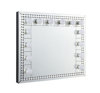 Farai Mirrored & Faux Crystal Diamonds Accent Mirror - 1st Choice Furniture Direct