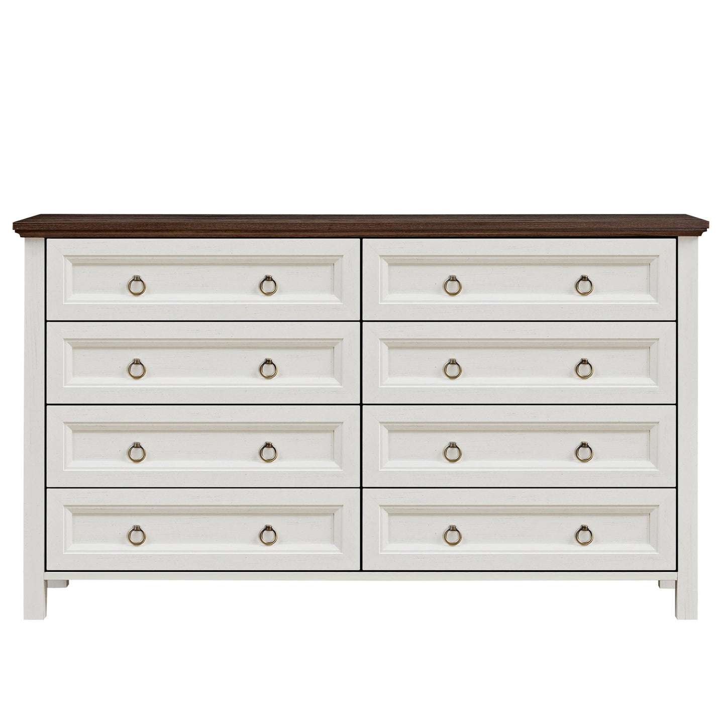 Farmhouse 8 Drawers Dresser Chests for Bedroom, Wood Rustic Tall Chest of Drawers, Dressers Organizer for Bedroom, Living Room, Hallway - 1st Choice Furniture Direct