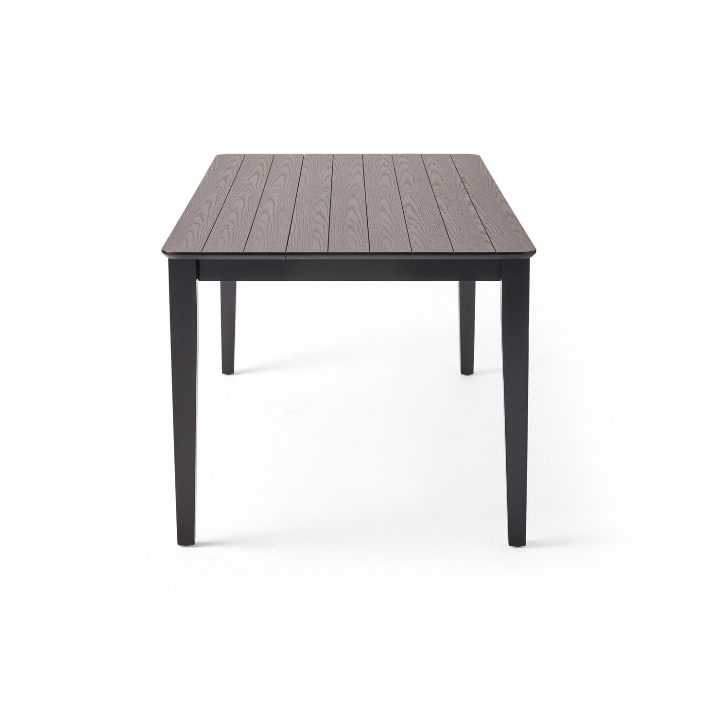 Farmhouse Charm Dining Table with Square Leg Black Solid Wood and MDF 76x35.5 inches - 1st Choice Furniture Direct