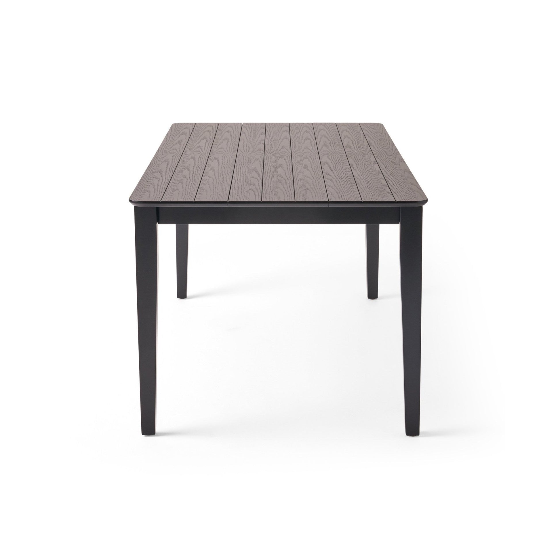Farmhouse Charm Dining Table with Square Leg Black Solid Wood and MDF 76x35.5 inches - 1st Choice Furniture Direct