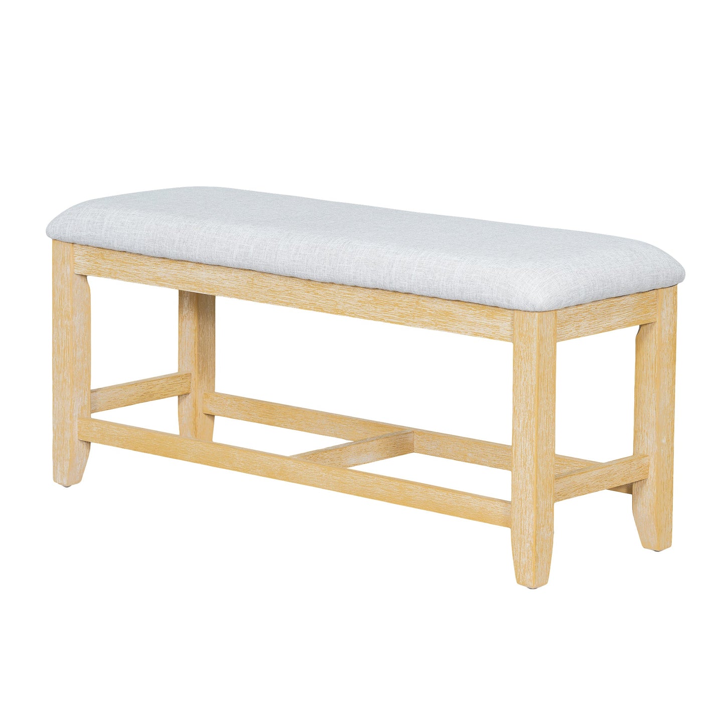 Farmhouse Extendable Dining Table Set for 6 – Rubber Wood Table with Chairs & Bench - 1st Choice Furniture Direct