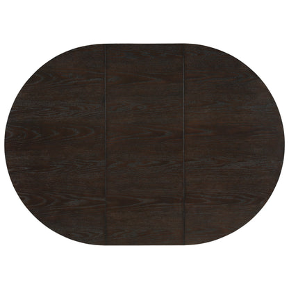 Farmhouse Round Dining Table Set for 4 – Extendable Rubber Wood Dining Set with Upholstered Chairs - 1st Choice Furniture Direct
