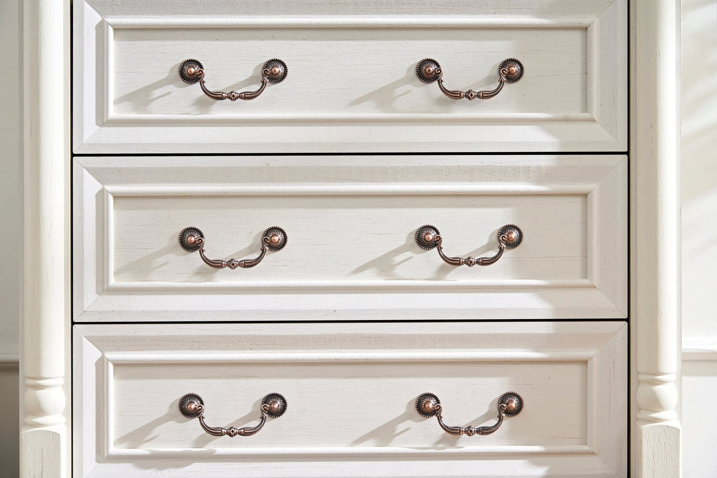 Farmhouse Style 5 Drawer Dresser Chest with Base Wooden Rustic Chest of Drawers, Storage Dresser Organizer for Bedroom, Living Room, Beautiful Sturdy and Durable - 1st Choice Furniture Direct