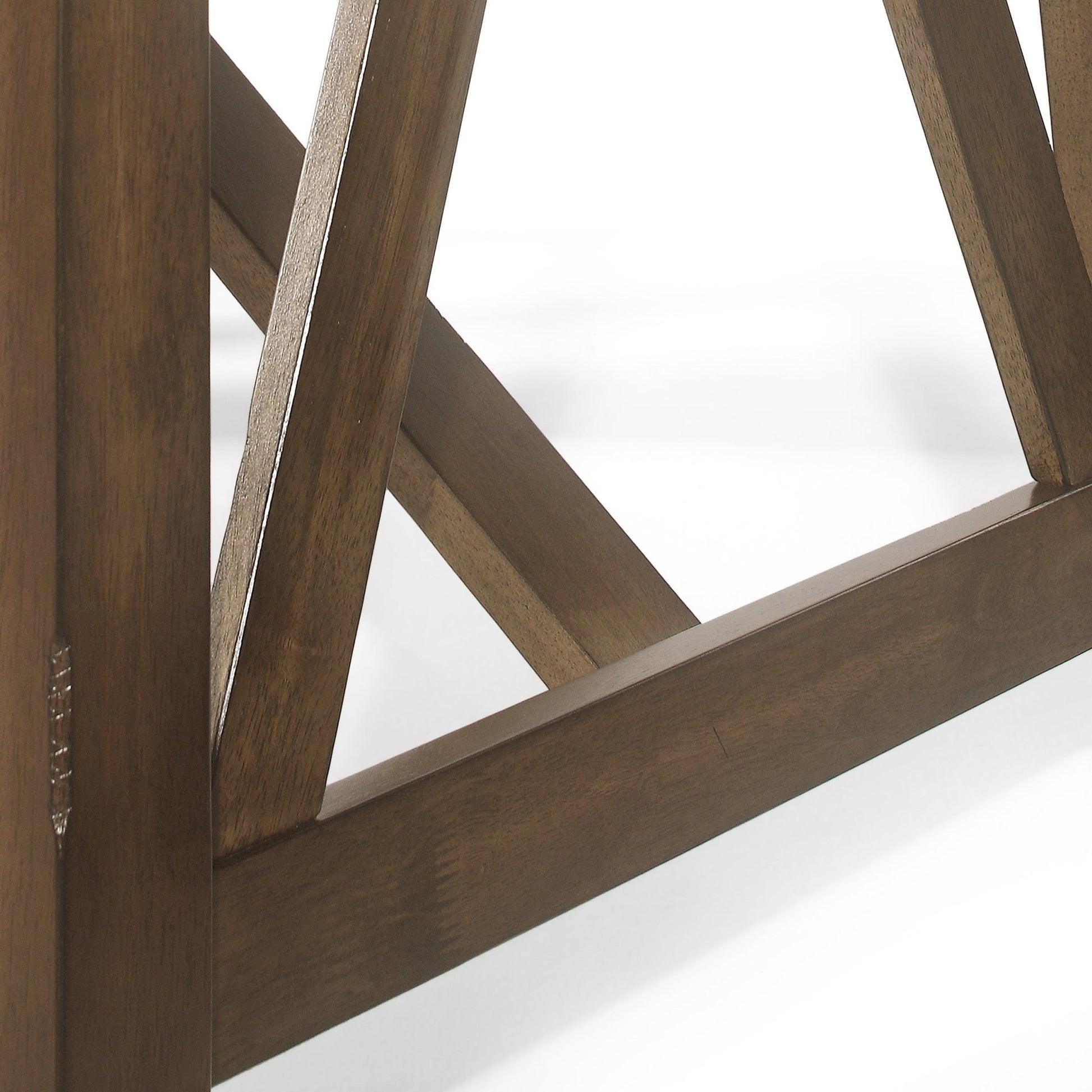 Farmhouse Style Dining Table with Wood - Like Top in Antique Brown, Solid Wood and MDF, 71.00 x 35.50 x 29.50 inches - 1st Choice Furniture Direct