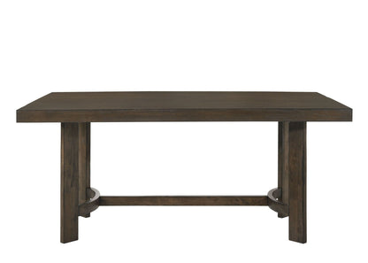 Farren Weathered Oak Finish Dining Table - 1st Choice Furniture Direct