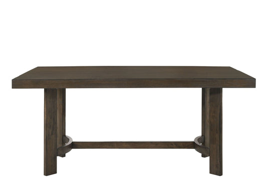 Farren Weathered Oak Finish Dining Table - 1st Choice Furniture Direct