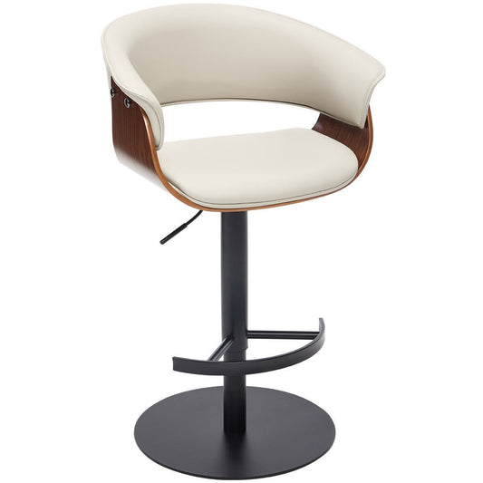 Faux Leather Wooden Adjustable Bar Stools, 360 Degree Swivel Bar Chair with Backs,Bar height Couner Height Barstools for Home Kitchen Dining Room and Bar Room(Grey 1pc) - 1st Choice Furniture Direct