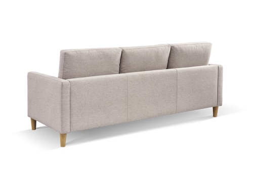 1st Choice L-Shape Sectional with Removable Cushions and Mobile Ottoman