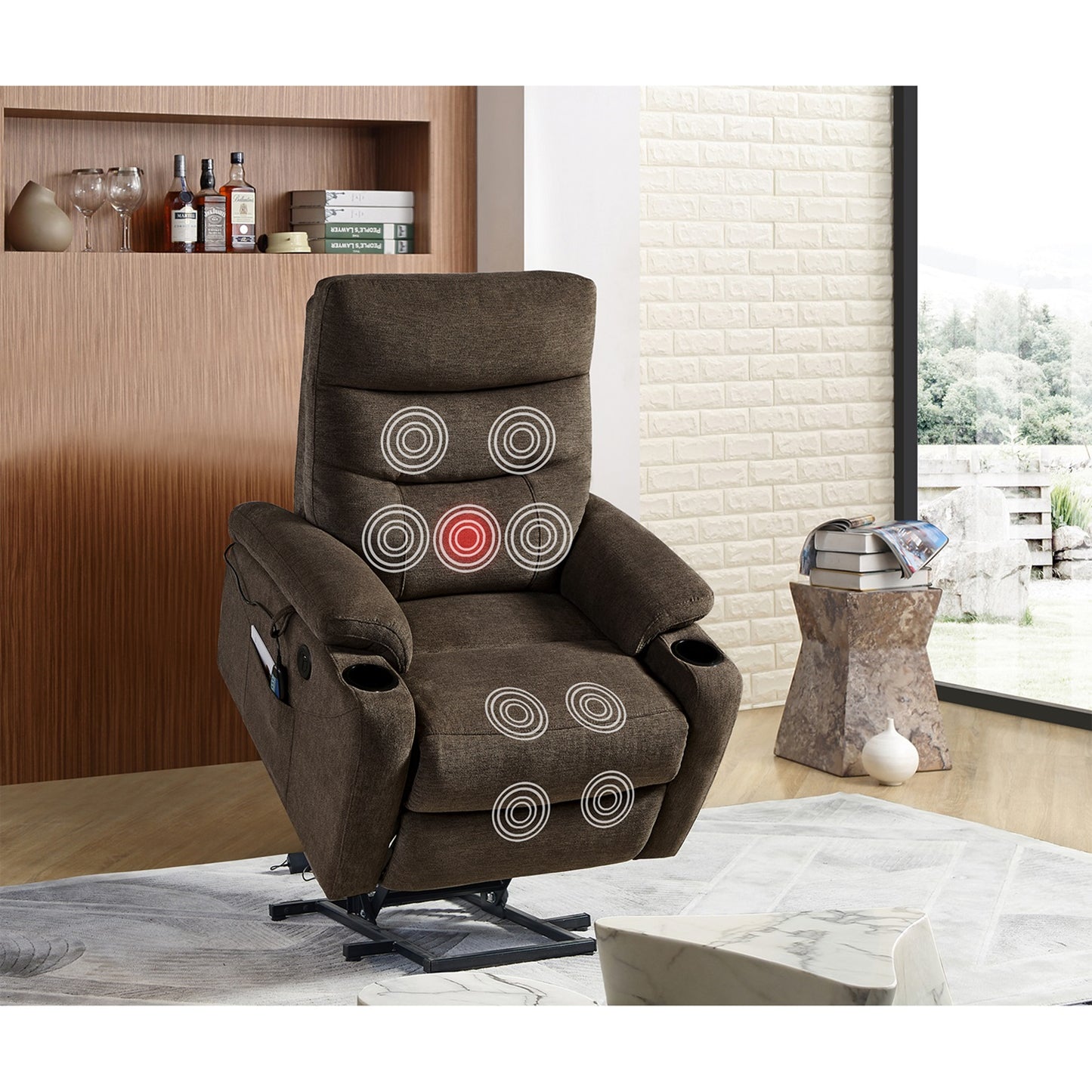 1st Choice Electric Power Lift Recliner Chair Sofa with Massage & Heat