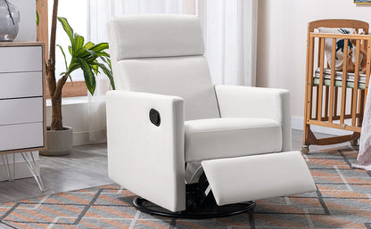 1st Choice Modern Upholstered Rocker Nursery Chair Plush Seating Glider