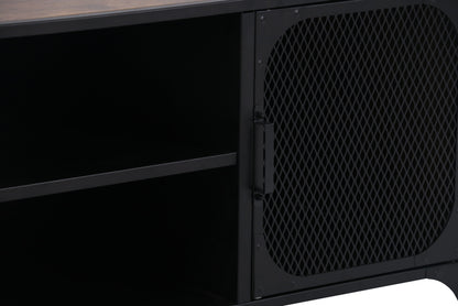 1st Choice Modern Steel TV Cabinet with Cable Management & Tip Restraint Hardware