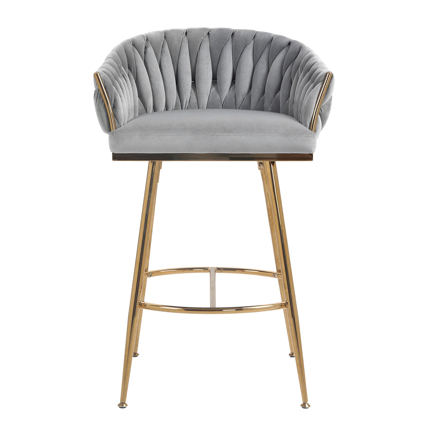 1st Choice Grey Velvet Chair - Modern Elegance & Supreme Comfort Set of 2