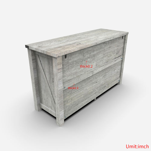 1st Choice Modern LED TV Cabinet with Storage Drawers in Cement Grey
