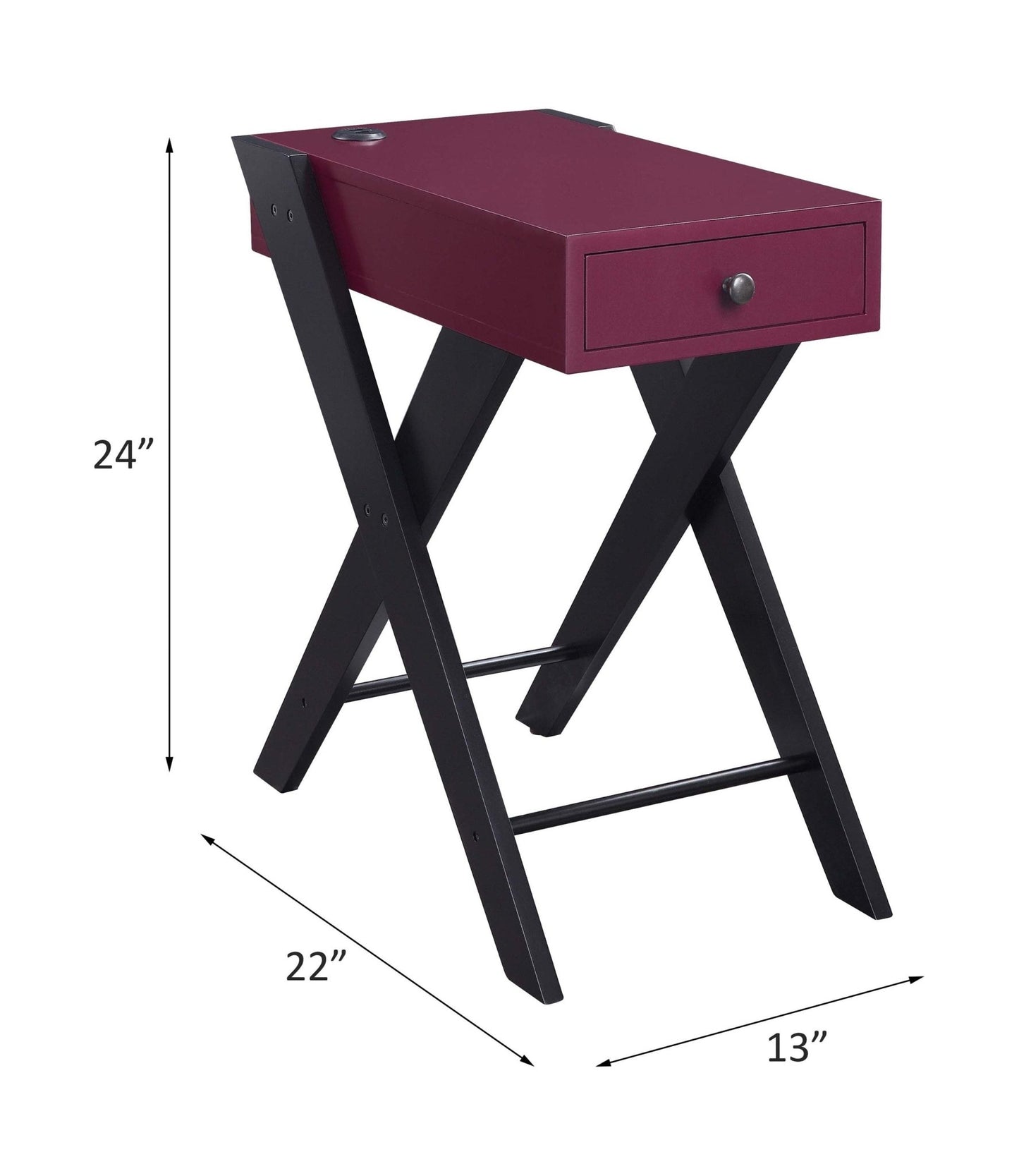 Fierce Accent Table with Built-in USB Port - 1st Choice Furniture Direct