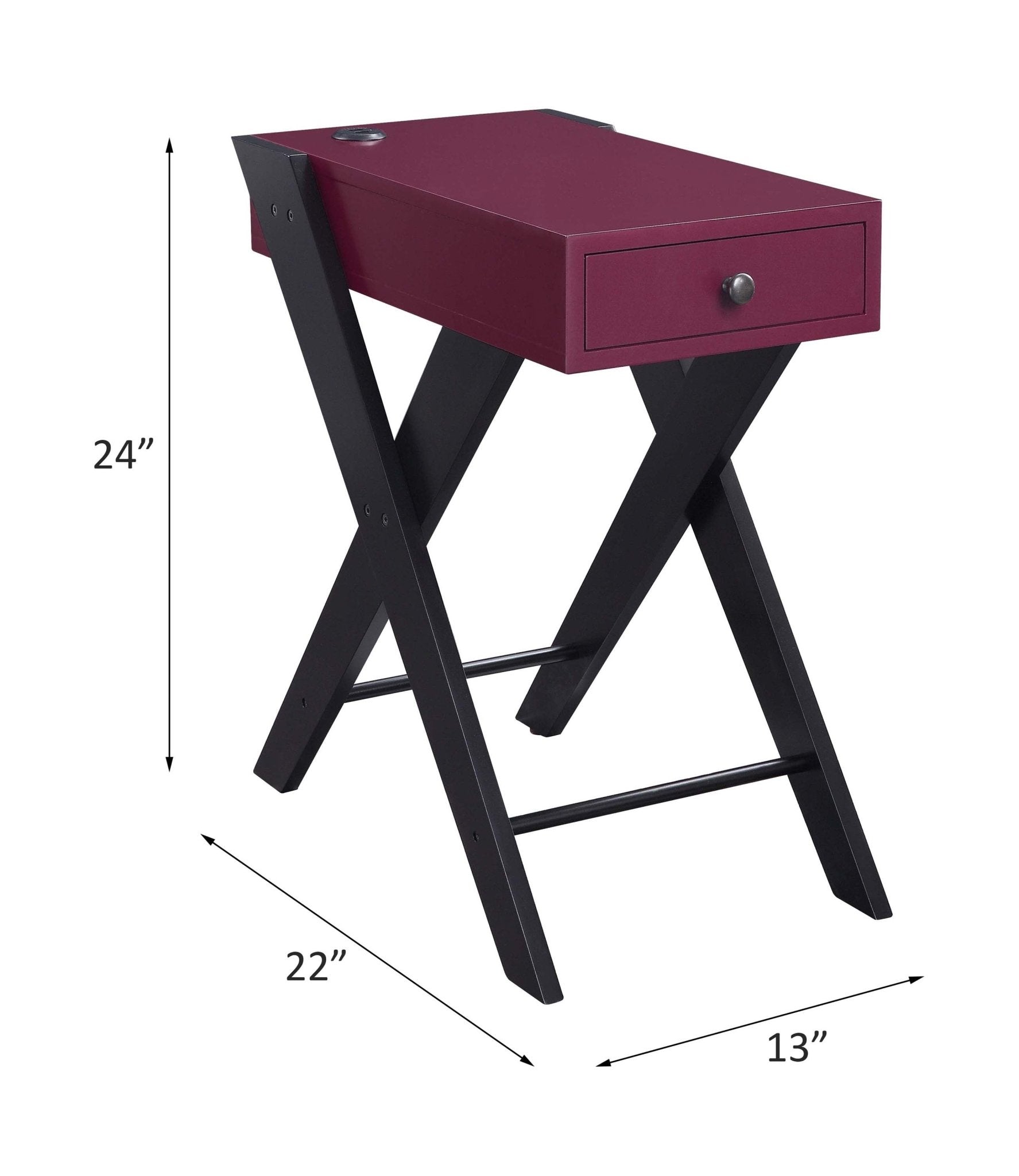 Fierce Accent Table with Built-in USB Port - 1st Choice Furniture Direct