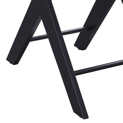 Fierce White and Black Accent Table with Built-in USB Port - 1st Choice Furniture Direct