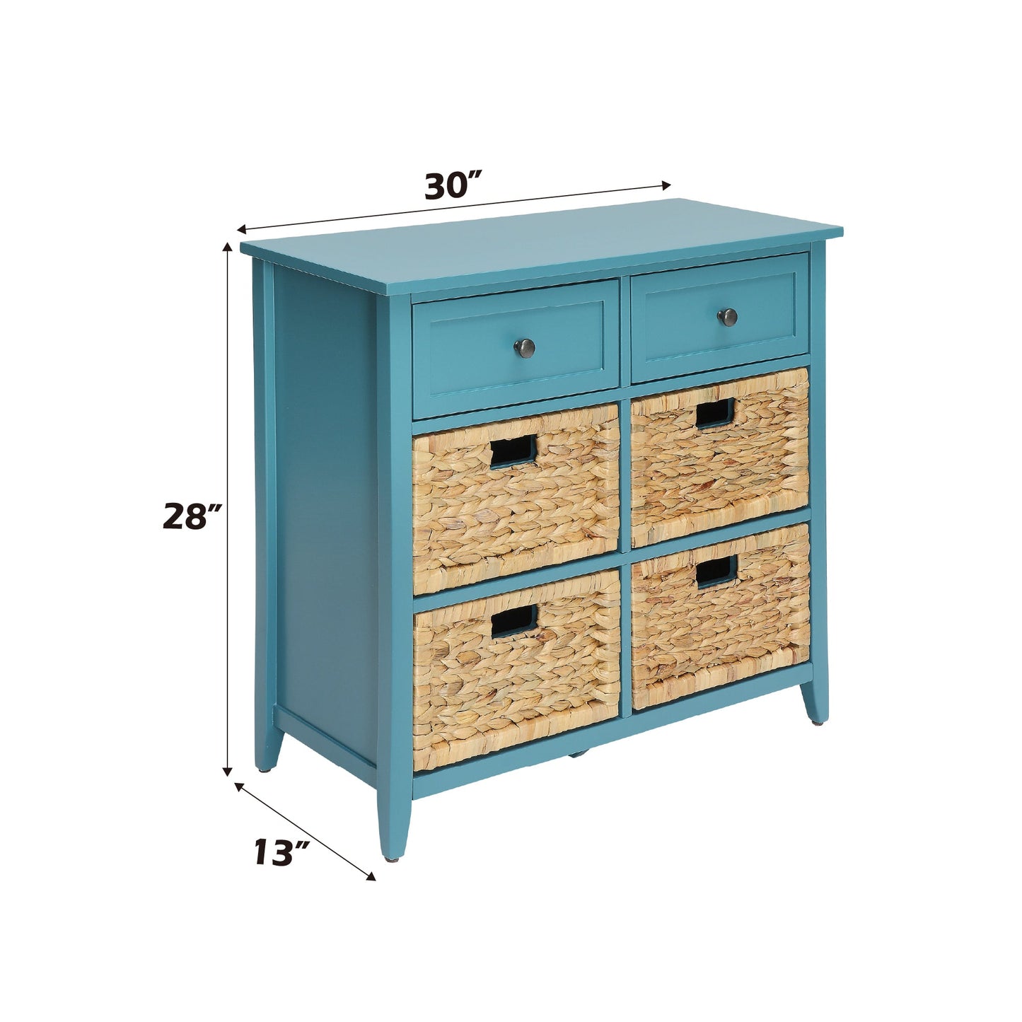 Flavius Teal Finish Console Cabinet - 1st Choice Furniture Direct