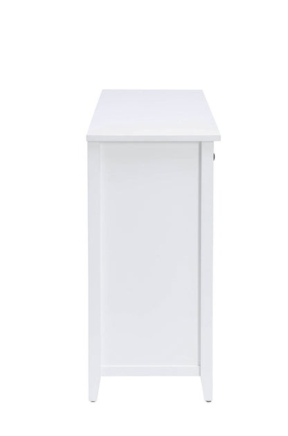 Flavius White Finish Console Cabinet - 1st Choice Furniture Direct