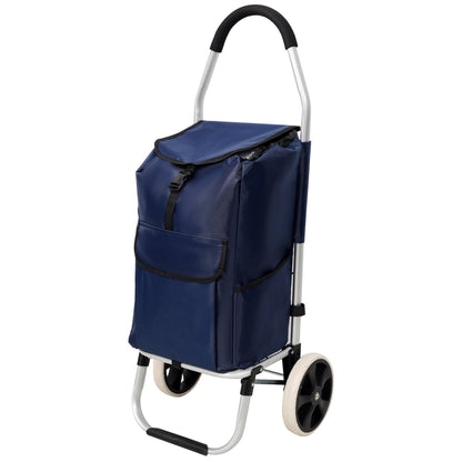 Foldable Shopping Trolley Bag 40L – Lightweight Aluminium Grocery Cart - 1st Choice Furniture Direct