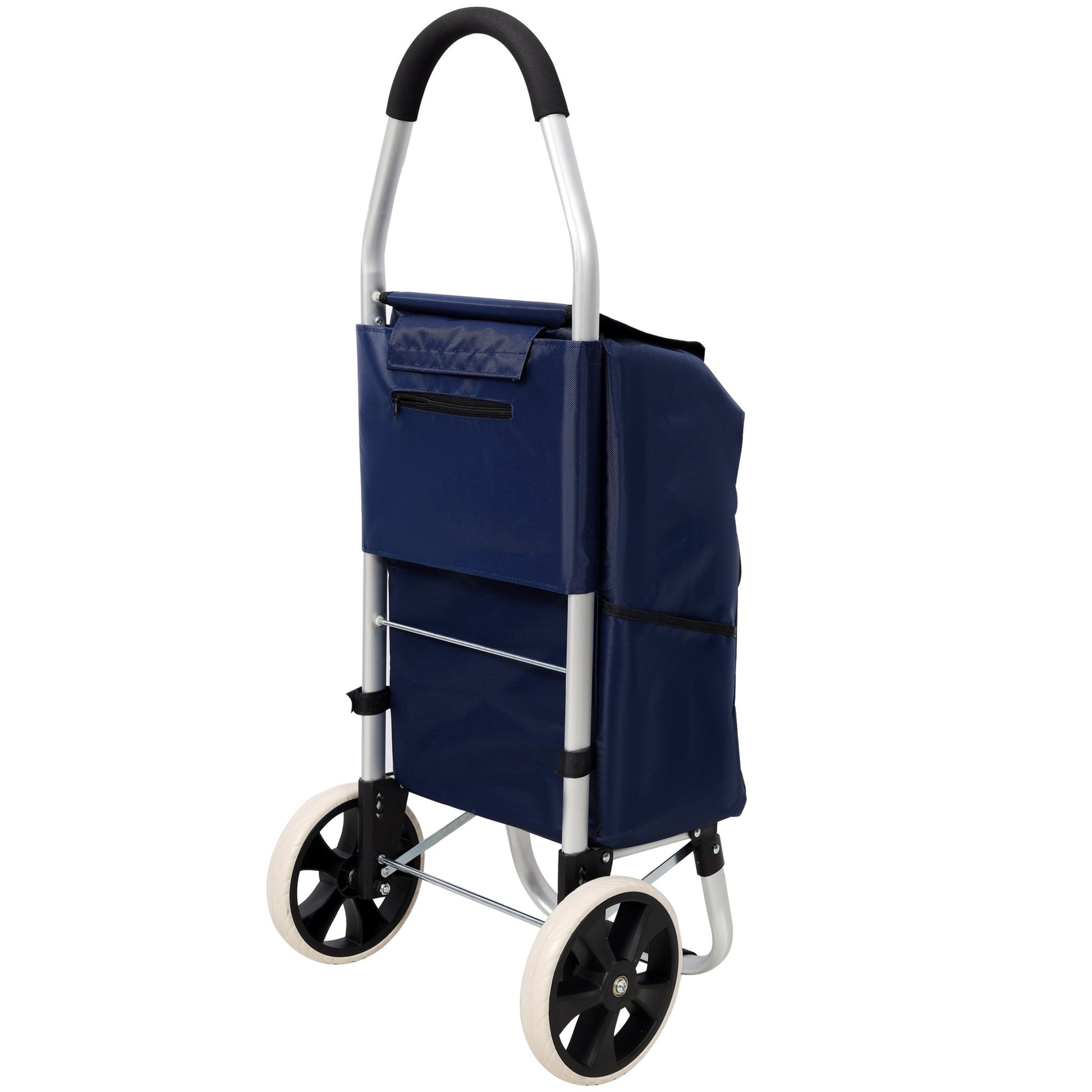 Foldable Shopping Trolley Bag 40L – Lightweight Aluminium Grocery Cart - 1st Choice Furniture Direct