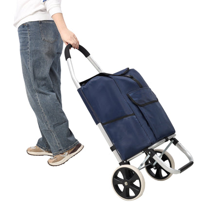 Foldable Shopping Trolley Bag 40L – Lightweight Aluminium Grocery Cart - 1st Choice Furniture Direct
