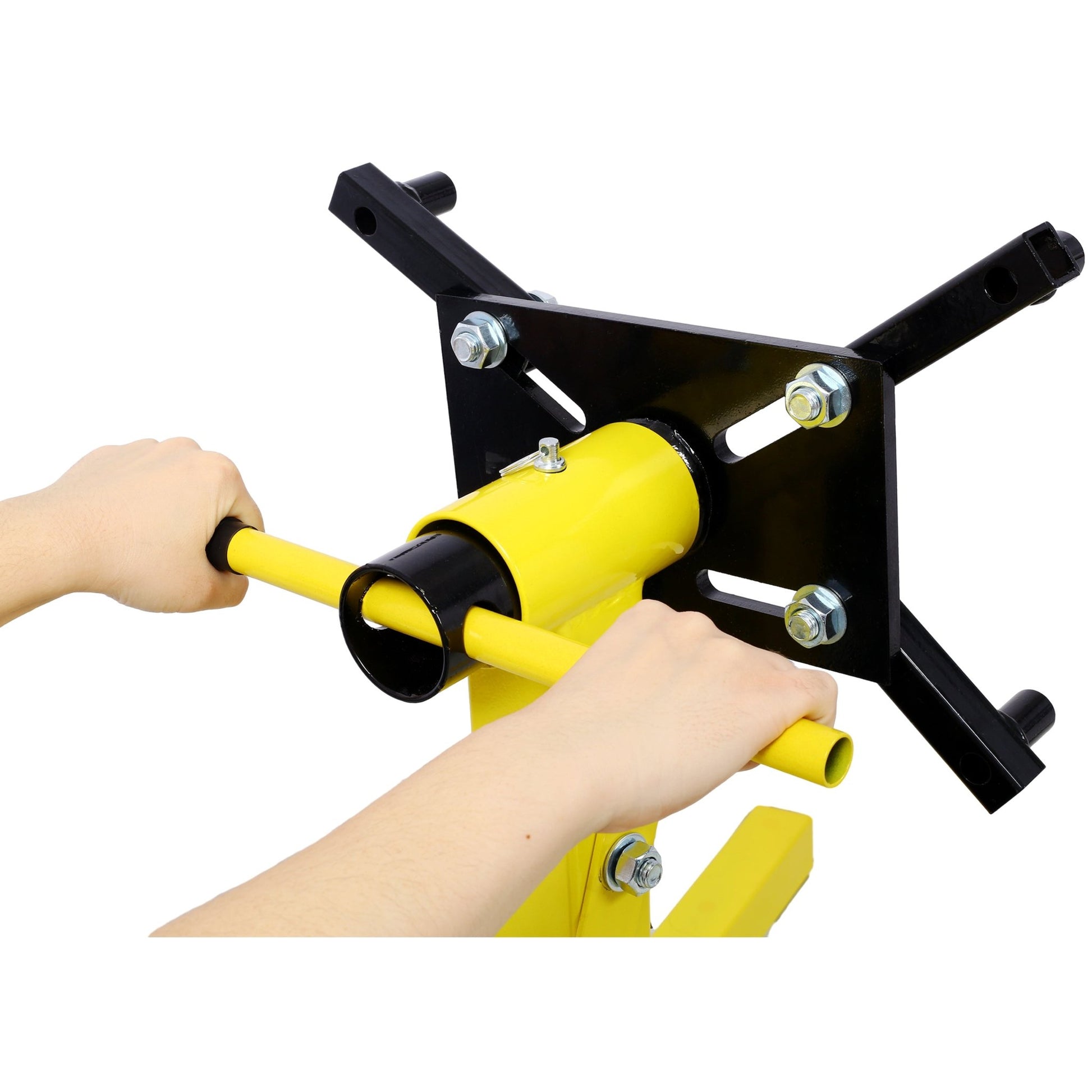 Folding Engine Stand 2000 LBS Capacity Motor Hoist 360 Degree Adjustable Mounting Head Dolly Mover Auto Repair Rebuild Jack - 1st Choice Furniture Direct